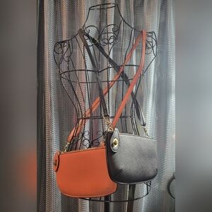 Elegant Black and Orange Crossbody Bag- Price Is For One
